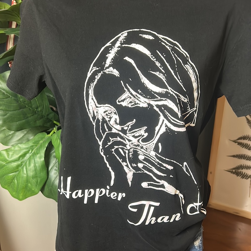 Billie Eilish Happier Than Ever Graphic T Shirt - Picture 2 of 4